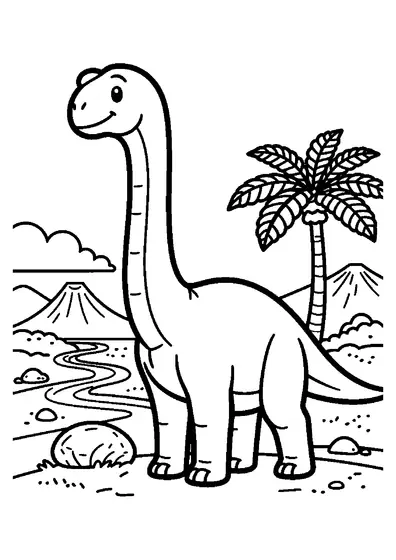 Un Parasaurolophus prehistórico con una cresta larga de pie en la orilla de un río.