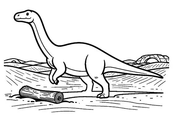 Ein schlanker Coelophysis läuft über eine Sanddüne unter einem prähistorischen Himmel.