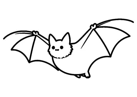 Un pipistrello di profilo con muso allungato e un'ampia ala membranosa.