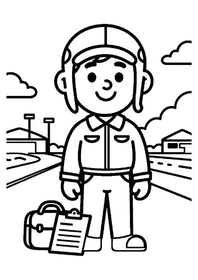 Lächelnder junger Pilot in einer Jacke neben einem kleinen Flugzeug