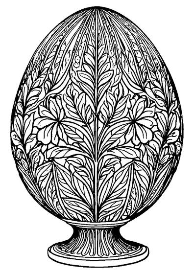 Um pintado ricamente decorado com folhas de castanheiro numa base ornamental é uma coloração detalhada para adultos, cheia de áreas limpas.