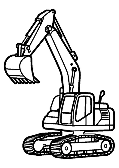 Excavadora espacial compacta con cabina, orugas y una pala ancha.
