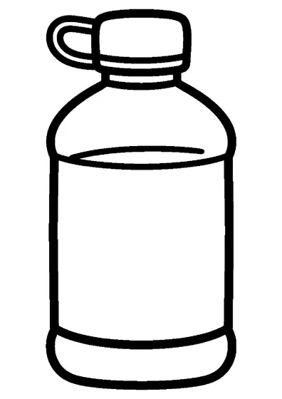 Große Trinkflasche mit breitem Verschluss an der Spielfeldlinie.