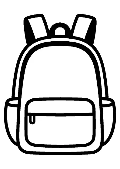 Sportrucksack mit breiten Trägern und seitlichem Fach für einen Basketball.