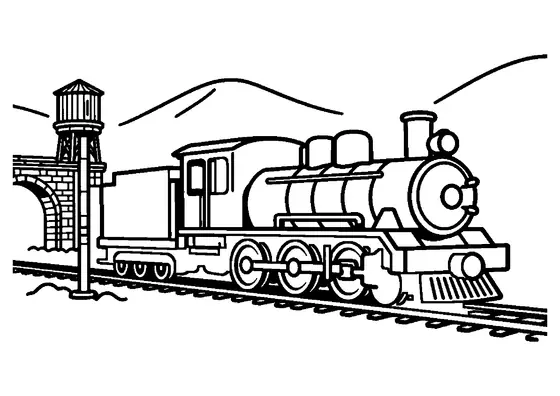 Una locomotora de vapor circulando por un terraplén rural junto a un histórico puente de piedra.