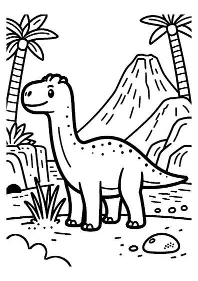 Un Parasaurolophus junto a un río y una cascada prehistóricos