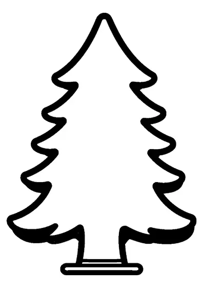 Grand emporte-pièce métallique ayant la forme d’un sapin de Noël.