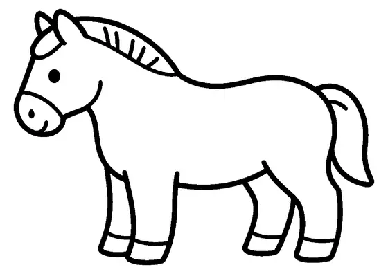 Ein großes Pauschenpferd mit zwei Griffen und stabilen Beinen.