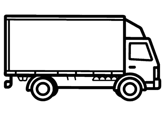 Camion delle consegne con pannelli laterali aperti che trasporta cartoni di uova.
