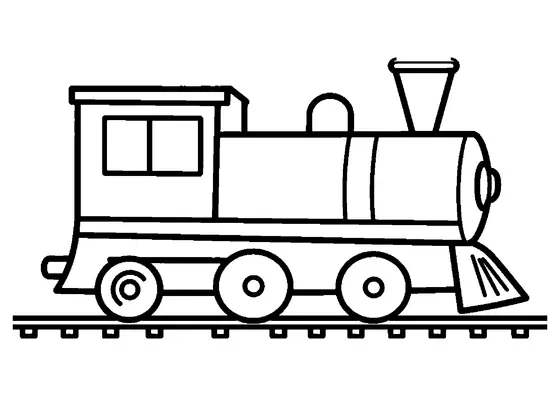 A small garden train with a smokestack and carriage on the grass.