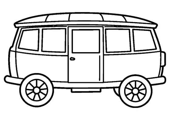 Wagon-restaurant avec larges fenêtres et toit arrondi, vu de côté.