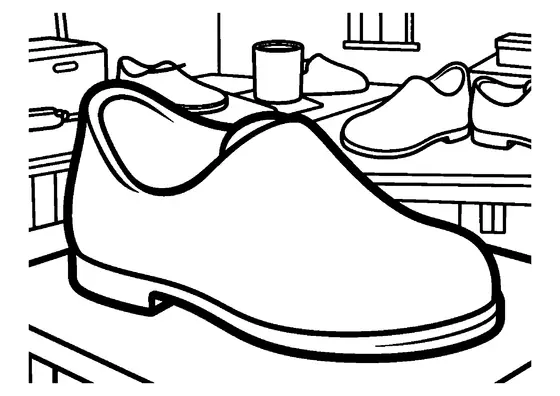 A wooden shoe last shaped like a foot with a rounded toe and sturdy handle.