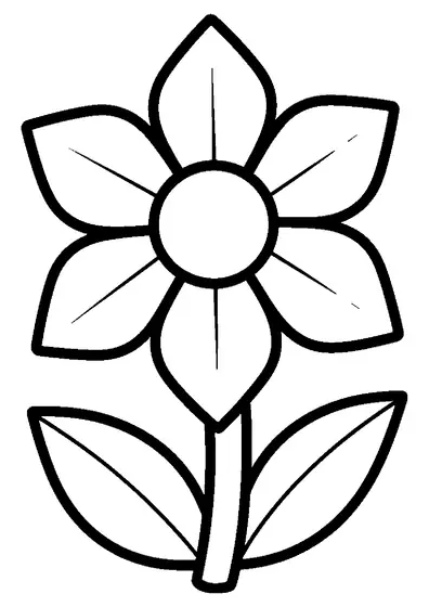 An origami paper flower with wide folded geometric petals and a stem.