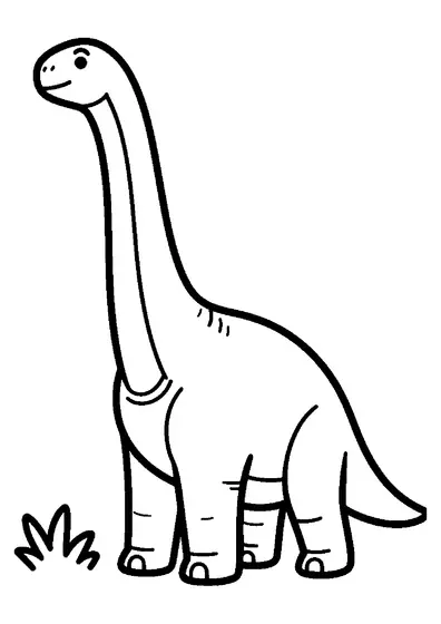 Un alto Argentinosaurus allunga il lungo collo verso un ramo ricco di foglie.