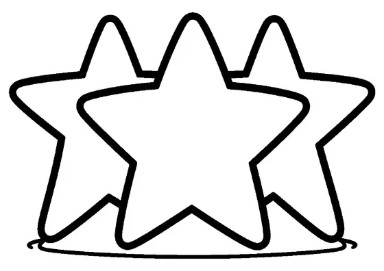 Grande étoile avec un cœur au centre sur un socle.