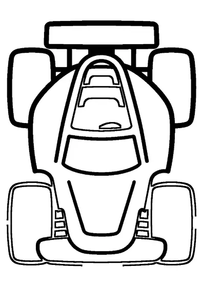 Rallyprototyp framifrån, med centralt intag och sluten hytt.
