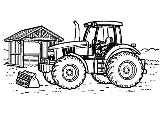 Ein kräftiger Forsttraktor zerkleinert mit seinem Mulcher Äste auf einer Waldlichtung.