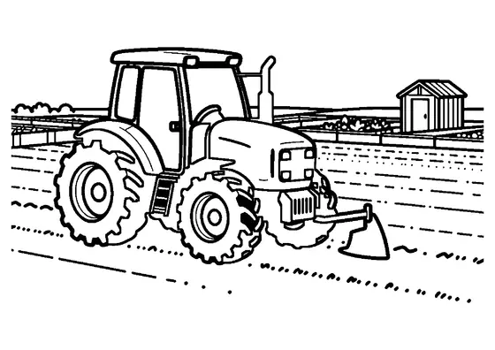 Un tractor agrícola trabajando con un rotocultivador en un huerto rural de hierbas aromáticas.
